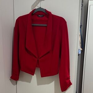 Allegra K Red Women's Blazer
